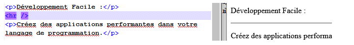 Séparateur Horizontal en HTML