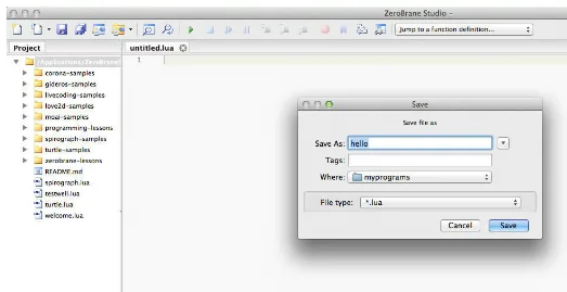 LUA: Installare e configurare l’IDE - ZeroBrane Cod