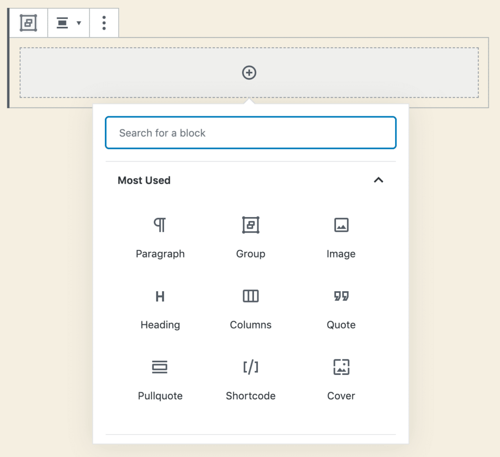 WorPress - Blocco Appender