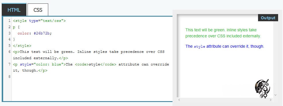L'élément HTML "style"