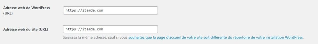 Impostazioni generali in WordPress