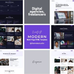 NeonByte - Template HTML Premium | 8 Pagine, Dark Mode, SEO-Ready