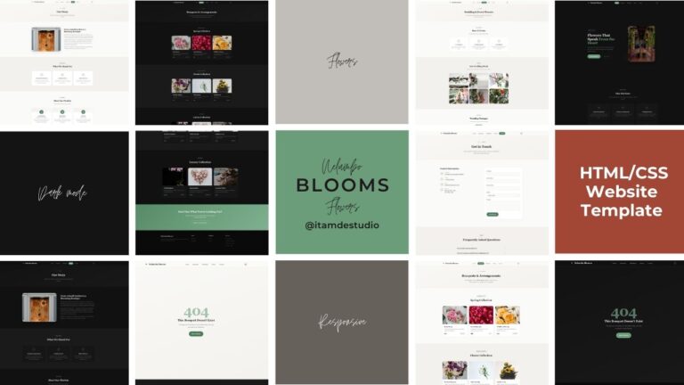 Nelumbo Blooms — Template HTML/CSS per Negozio di Fiori e Fiorista